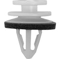 15mm White Nylon Trunk & Liftgate Trim Retainer, 18mm Head