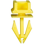 18mm Yellow Nylon Wheel Opening Molding Clip, 14mmx20mm Head
