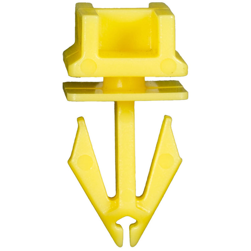 18mm Yellow Nylon Wheel Opening Molding Clip, 14mmx20mm Head