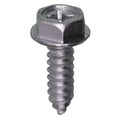 M6-1.81x20mm Phillips Hex Washer License Plate Screw, 12.7mm (1/2") Washer, Zinc