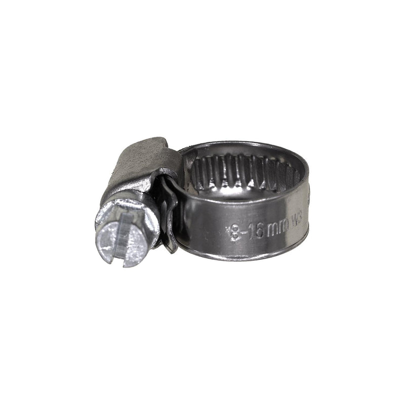 8mm Stainless Steel German Style Hose Clamps, Zinc
