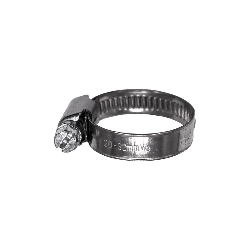 20mm Stainless Steel German Style Hose Clamps, Zinc