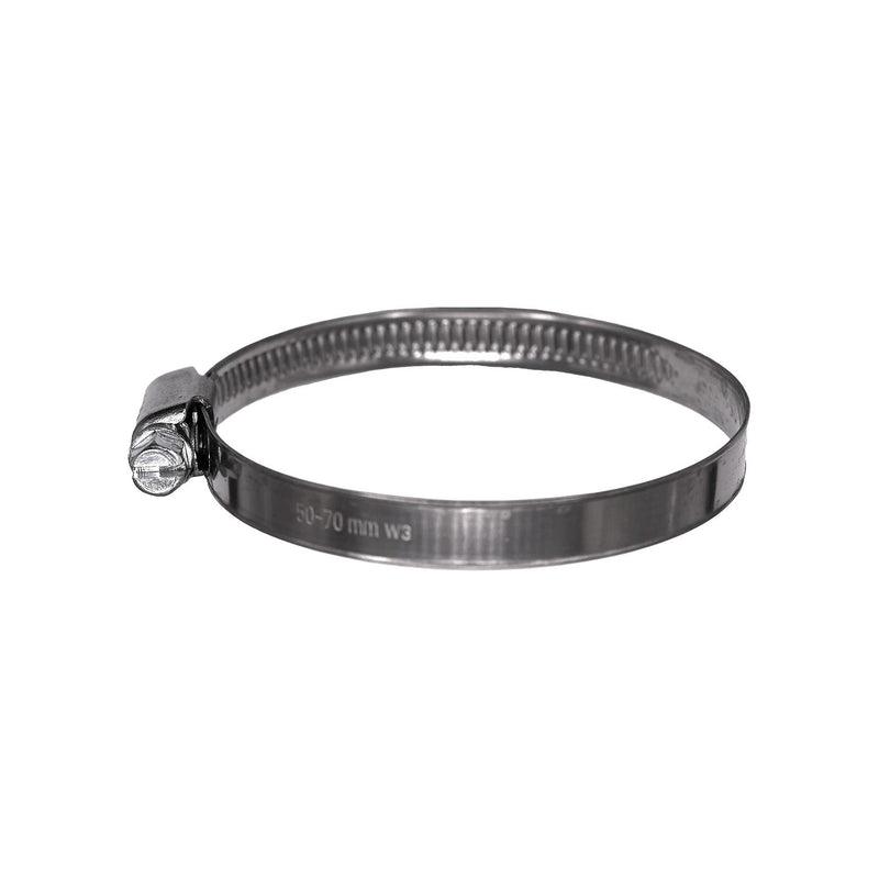 50mm Stainless Steel German Style Hose Clamps, Zinc