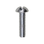#6-32x1/2" Slotted Round Head Machine Screw, Zinc Chromate
