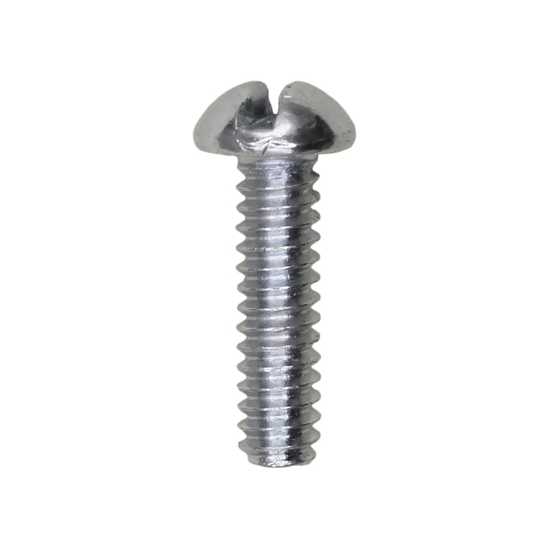 #6-32x1/2" Slotted Round Head Machine Screw, Zinc Chromate