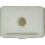 11mmx16mm White Nylon Interior Trim Panel Clip, 11.5mmx15.5mm Head