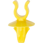 13.5mm Yellow Nylon Hood Prop Rod Clip, 18mmx25mm Head