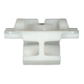 43mm White Nylon Rocker Molding Clip, 28mm Width