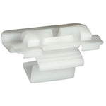 43mm White Nylon Rocker Molding Clip, 28mm Width