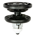 7.5mmx11mm Black & White Nylon Door Trim Panel Retainer with Sealer, 19.5mm Head