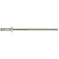 Silver Windshield Retaining Strip Rivet, 4mm Grip, Aluminum Body, Aluminum Mandrel