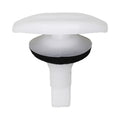 10mm White Nylon Door Weatherstrip Clip with Sealer, 5mmx15mm Head