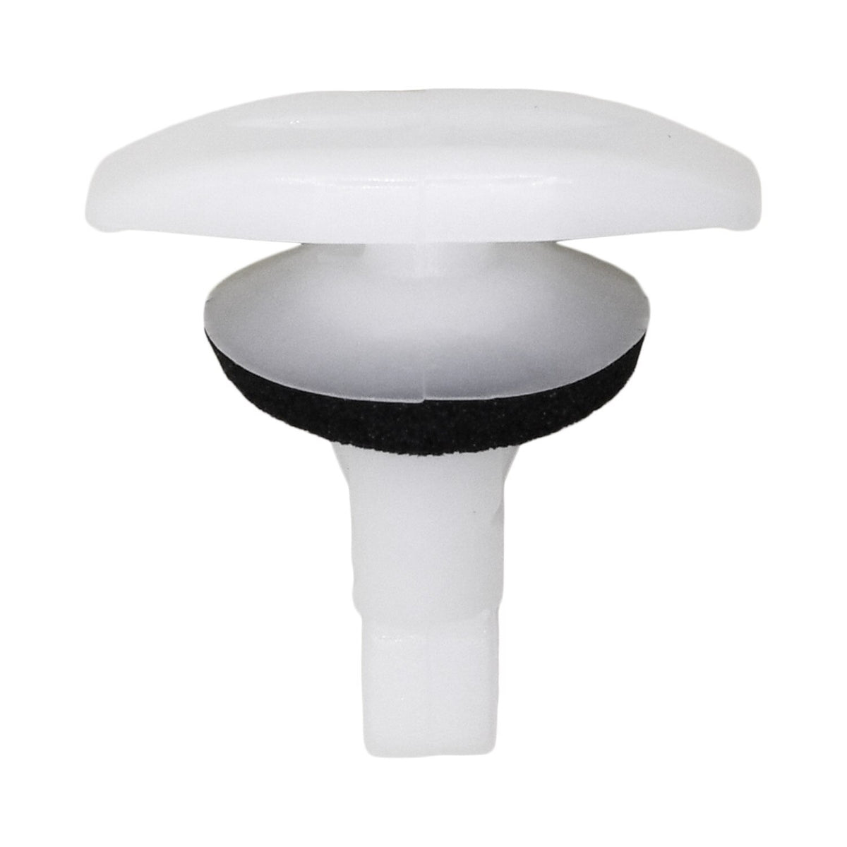 10mm White Nylon Door Weatherstrip Clip with Sealer, 5mmx15mm Head