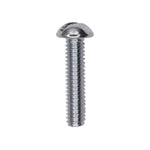 #8-32x3/4" Slotted Round Head Machine Screw, Zinc Chromate