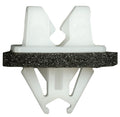 15mm White Nylon Bumper Side Extension Retainer with Sealer