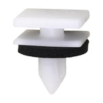11mm White Nylon Pillar Molding Clip with Sealer