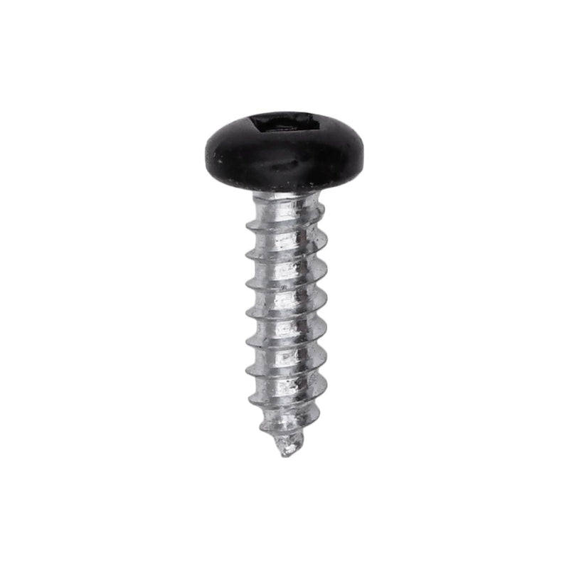 #6x1/2" Pan Head Painted Square Drive Tapping Screw, Type A/AB, Zinc, Black