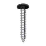 #6x3/4" Pan Head Painted Square Drive Tapping Screw, Type A/AB, Zinc, No. 2, Steel