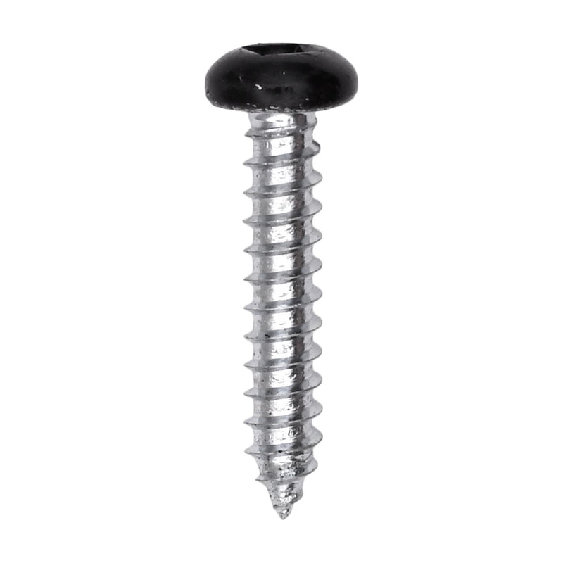 #6x3/4" Pan Head Painted Square Drive Tapping Screw, Type A/AB, Zinc, No. 2, Steel
