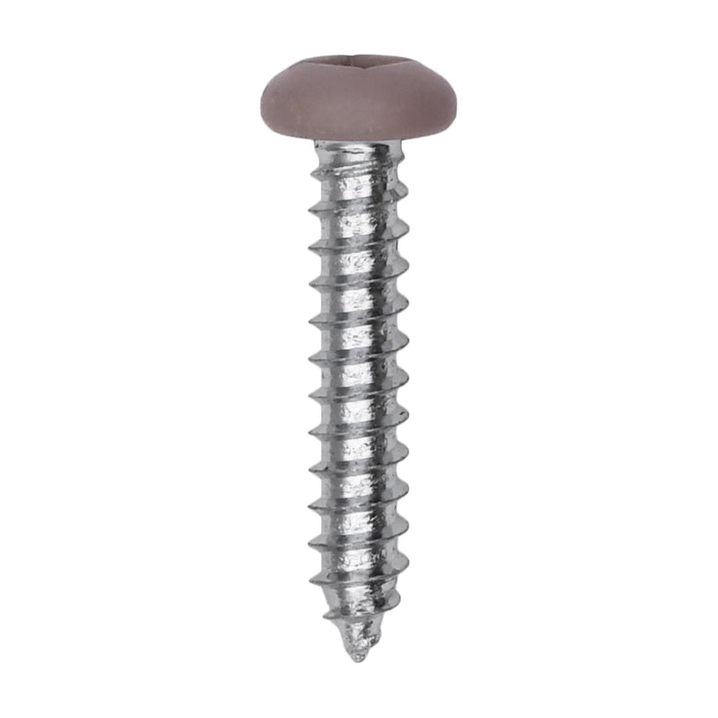 #6x3/4" Pan Head Painted Square Drive Tapping Screw, Type A/AB, Zinc, No. 2, Steel