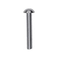 #8-32x1" Slotted Round Head Machine Screw, Zinc Chromate