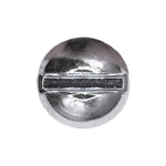 #8-32x1" Slotted Round Head Machine Screw, Zinc Chromate