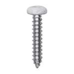 #6x3/4" Pan Head Painted Square Drive Tapping Screw, Type A/AB, Zinc, No. 2, Steel