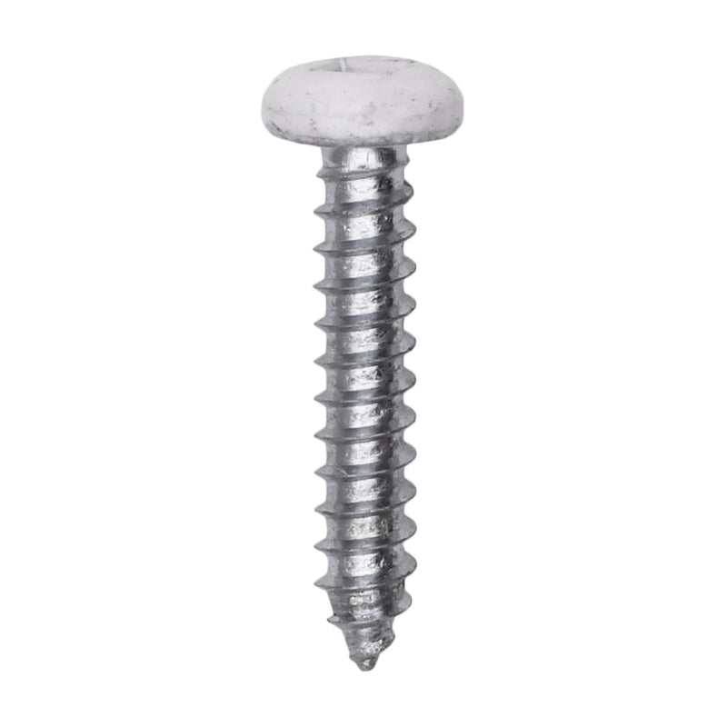 #6x3/4" Pan Head Painted Square Drive Tapping Screw, Type A/AB, Zinc, No. 2, Steel