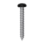 #6x1" Pan Head Painted Square Drive Tapping Screw, Type A/AB, Zinc, No. 2, Steel