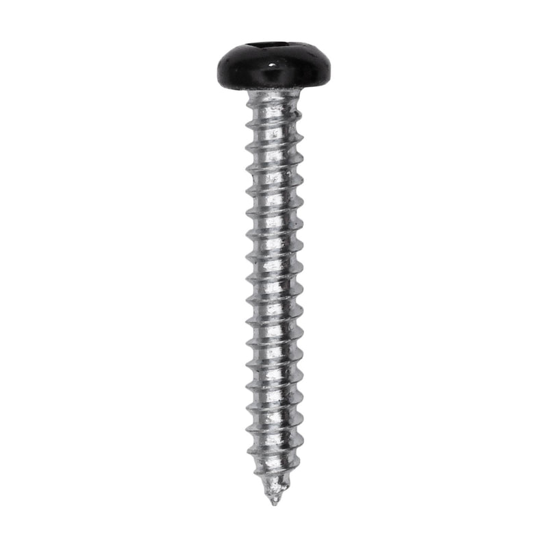 #6x1" Pan Head Painted Square Drive Tapping Screw, Type A/AB, Zinc, No. 2, Steel