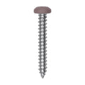 #6x1" Pan Head Painted Square Drive Tapping Screw, Type A/AB, Zinc, No. 2, Steel