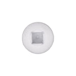 #8x1/2" Pan Head Painted Square Drive Tapping Screw, Type A/AB, Zinc, White
