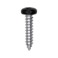 #8x3/4" Pan Head Painted Square Drive Tapping Screw, Type A/AB, Zinc, No. 2, Steel