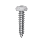 #8x3/4" Pan Head Painted Square Drive Tapping Screw, Type A/AB, Zinc, No. 2, Steel