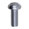 #10-32x1/2" Slotted Round Head Machine Screw, Zinc Chromate