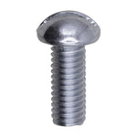 #10-32x1/2" Slotted Round Head Machine Screw, Zinc Chromate