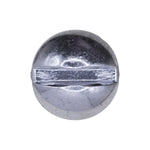 #10-32x1/2" Slotted Round Head Machine Screw, Zinc Chromate