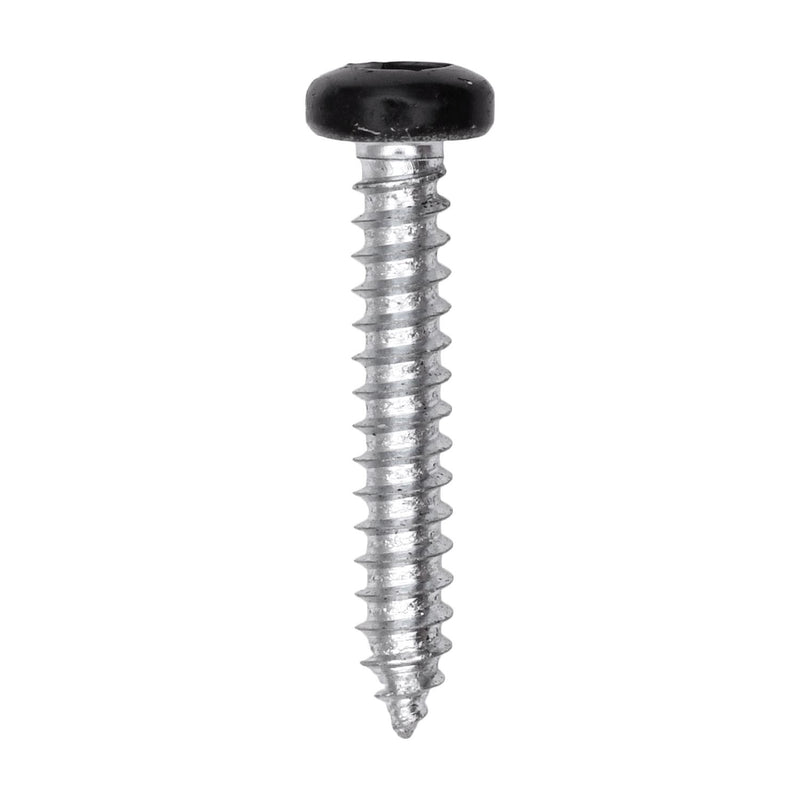 #8x1" Pan Head Painted Square Drive Tapping Screw, Type A/AB, Zinc, No. 2, Steel