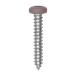 #8x1" Pan Head Painted Square Drive Tapping Screw, Type A/AB, Zinc, No. 2, Steel
