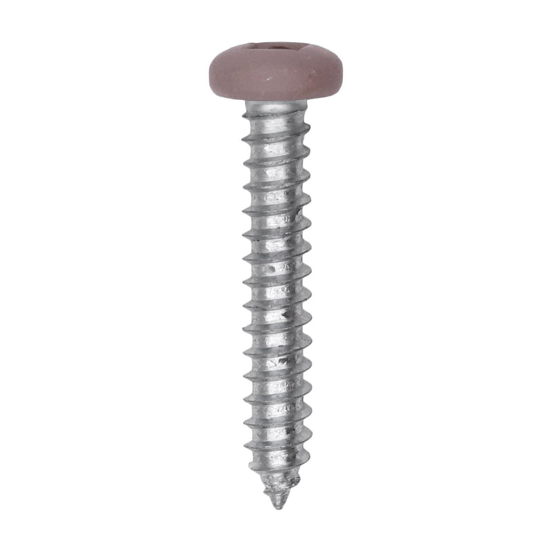 #8x1" Pan Head Painted Square Drive Tapping Screw, Type A/AB, Zinc, No. 2, Steel