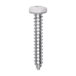 #8x1" Pan Head Painted Square Drive Tapping Screw, Type A/AB, Zinc, No. 2, Steel