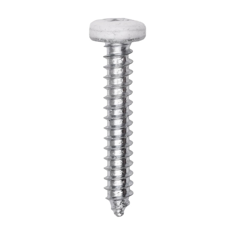 #8x1" Pan Head Painted Square Drive Tapping Screw, Type A/AB, Zinc, No. 2, Steel