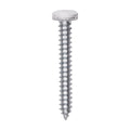 #8x1-1/4" Pan Head Painted Square Drive Tapping Screw, Type A/AB, Zinc, No. 2, Steel