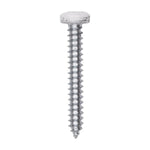 #8x1-1/4" Pan Head Painted Square Drive Tapping Screw, Type A/AB, Zinc, No. 2, Steel