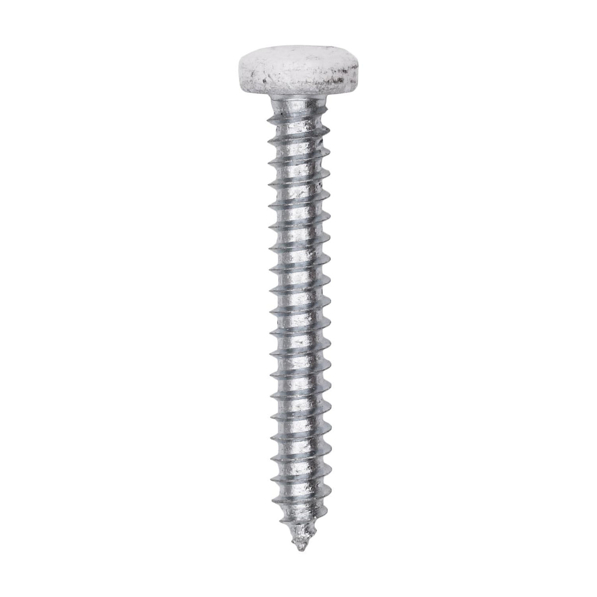 #8x1-1/4" Pan Head Painted Square Drive Tapping Screw, Type A/AB, Zinc, No. 2, Steel
