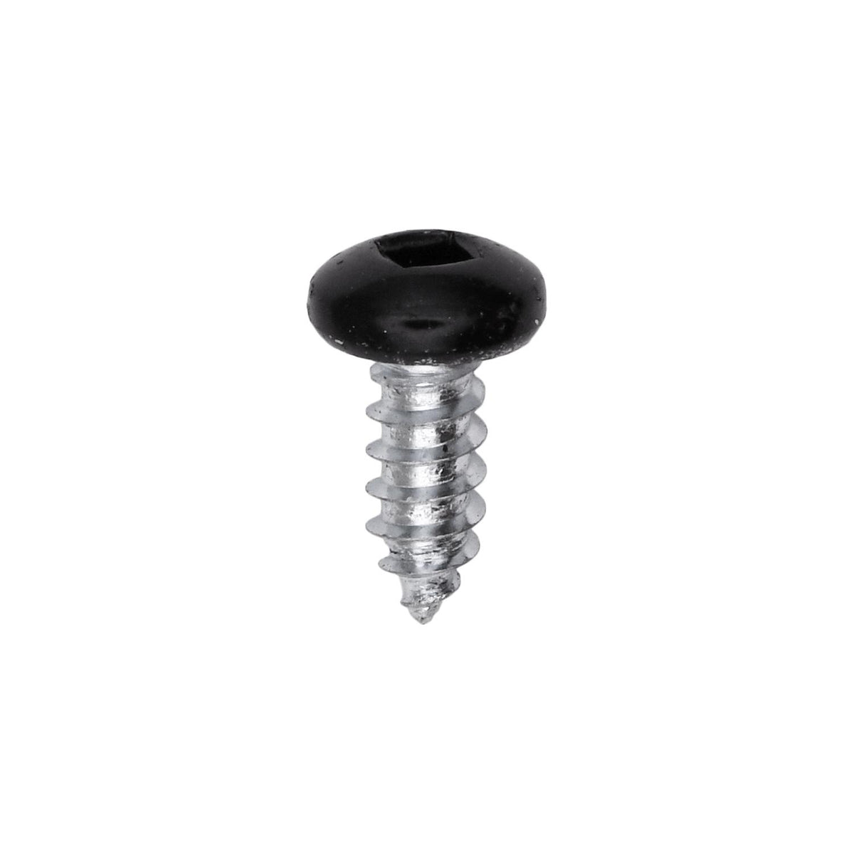 #10x1/2" Pan Head Painted Square Drive Tapping Screw, Type A/AB, Zinc, Black