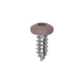 #10x1/2" Pan Head Painted Square Drive Tapping Screw, Type A/AB, Zinc, Tan