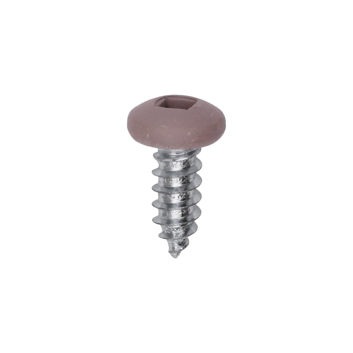 #10x1/2" Pan Head Painted Square Drive Tapping Screw, Type A/AB, Zinc, Tan