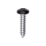 #10x3/4" Pan Head Painted Square Drive Tapping Screw, Type A/AB, Zinc, No. 2, Steel
