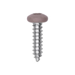 #10x3/4" Pan Head Painted Square Drive Tapping Screw, Type A/AB, Zinc, No. 2, Steel